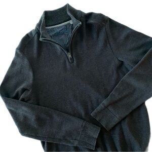 Robert Graham Charcoal Zip-Up Sweater